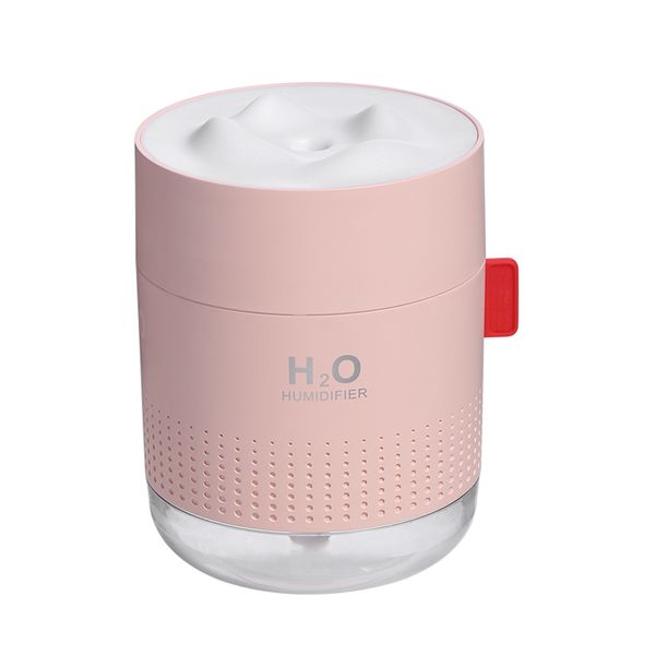 500ml Portable Mini Cool Mist Humidifier with Night Light - White