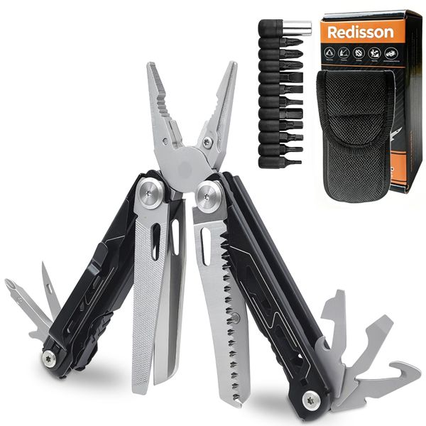 27in1 Stainless Steel Multi Tool with Screwdriver Bits,Pocket EDC Tool