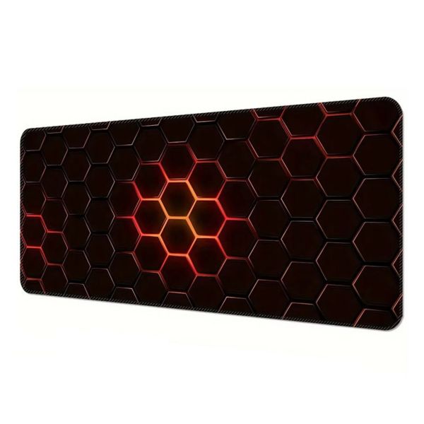 Gaming Desk Pad, Hexagon Honeycomb Technology Extended Mouse Mat - Green