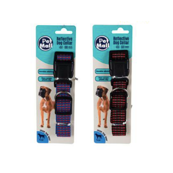 Pet Mall Collars- Reflective Collar Large - Pack of 2