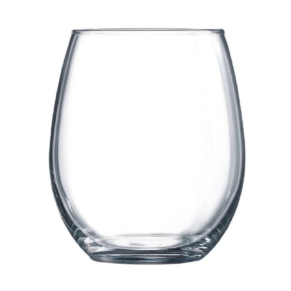 Stemless Wine Tumbler Glasses 475ml - 6 Pack