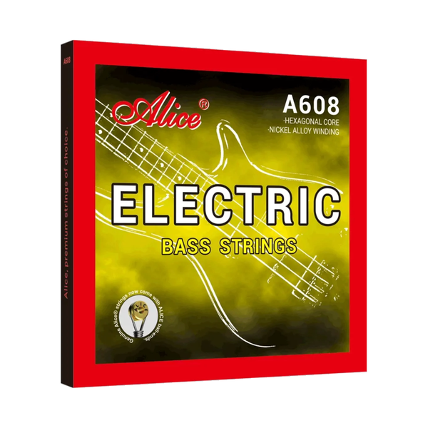 Alice A608(4)-M Electric Bass Strings Medium Gauge (45-105) Nickel Plated
