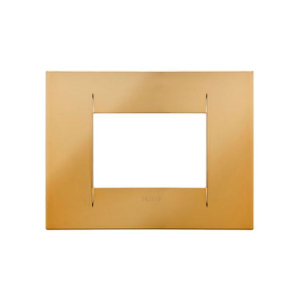 Gewiss Geo 3-Gang Cover Plate (Gold image