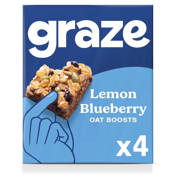 Lemon Blueberry Oat Boosts, Graze - 4 x 30g