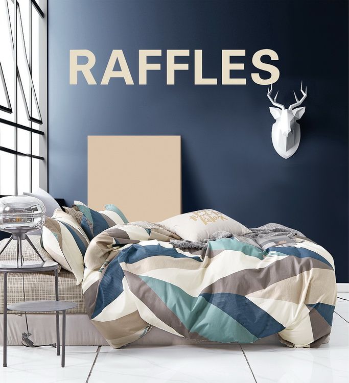 Linen Boutique Duvet Cover Set 100 Cotton 200TC Raffles Wheat