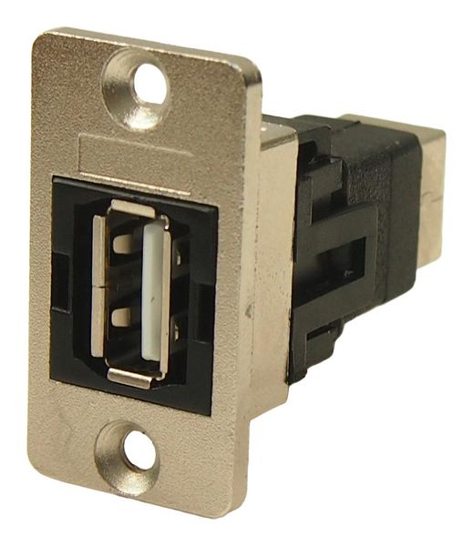 Cliff Electronic (CP30609NM) USB Adapter, CSK Hole, USB 2.0