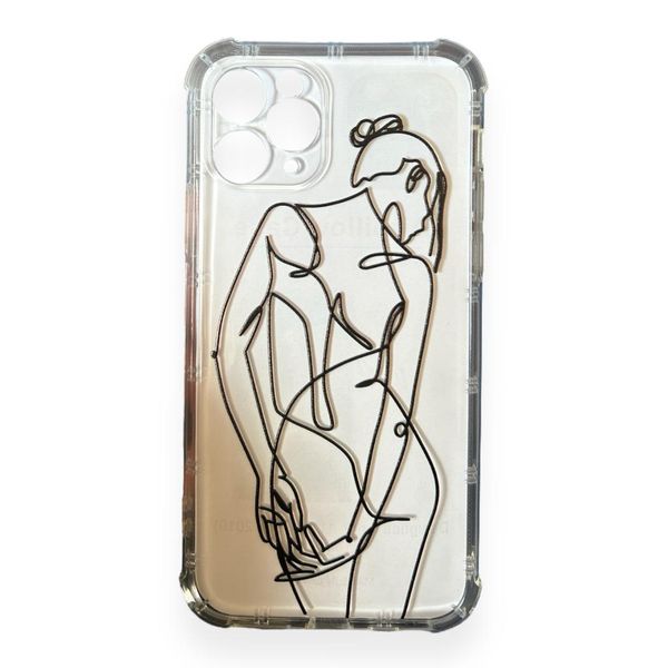 AMA One Line Art Women Body Shape Silicon Case For iPhone 11 Pro Max