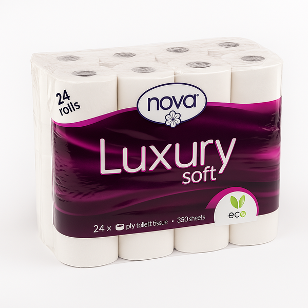 Nova Toilet Paper 350 sheets Luxury Soft 2 Ply - 48 rolls