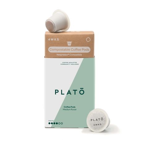 Plato House Blend - 10 Compostable Nespresso - Compatible Coffee Pods Image