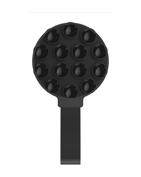 Magnetic Round Silicone Suction Phone Case Mount with Finger Holder