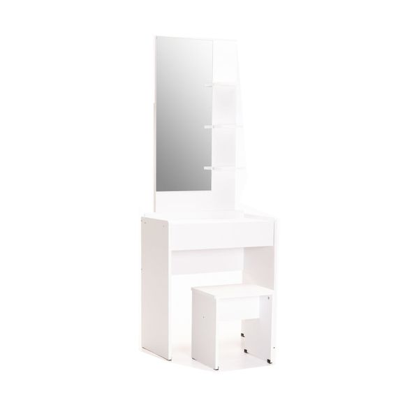 Alba Dressing Table &amp; Stool - White