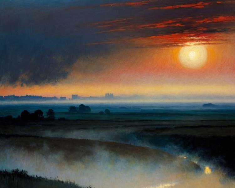 Modern Canvas Wall Art Home Decor - Misty Vapour