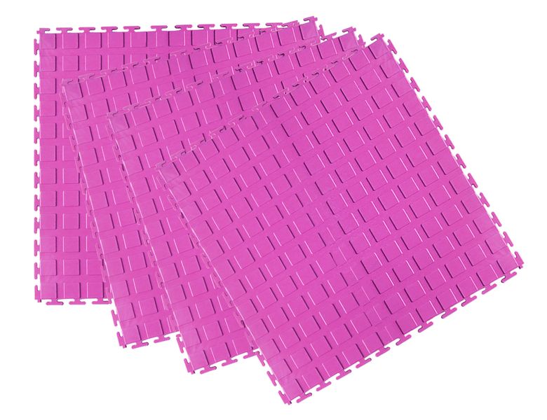 Pink Pvc Interlocking Floor Mats 4Sqm = 16 Tiles image