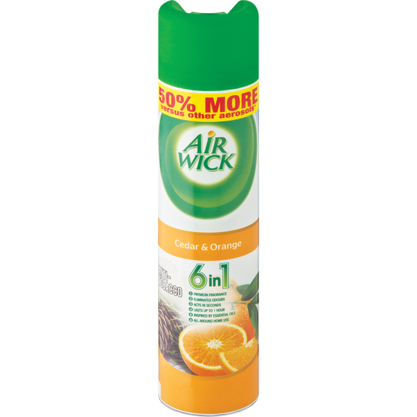 Airwick 280ml - Air Freshner - Anti-Tobacco - Cedar &amp; Orange