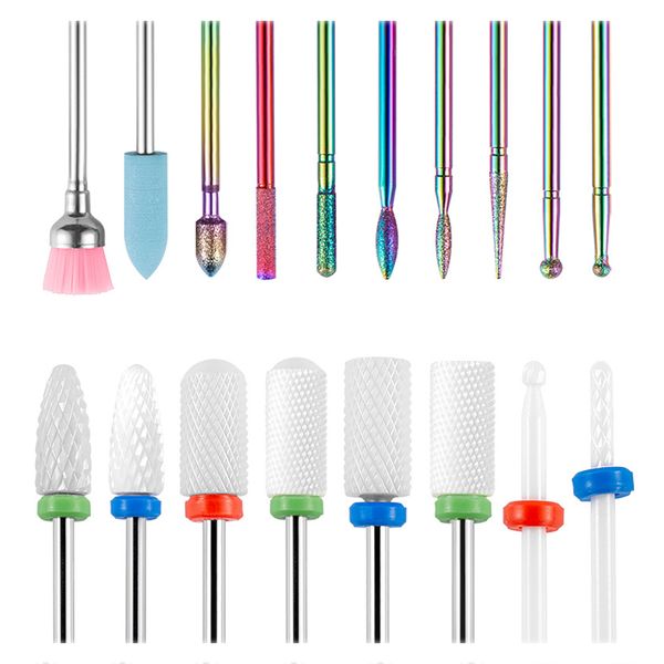 3/32 Inch Nail Drill Bits Sets for Manicure Pedicure Home Salon - 30 Pieces