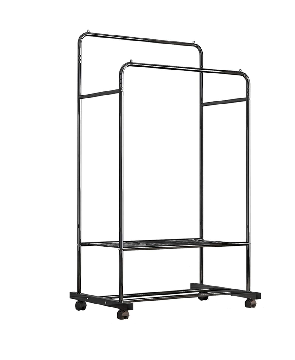 Double Pole Clothing and Shoe Storage Rack - Black | Shop Today. Get it ...