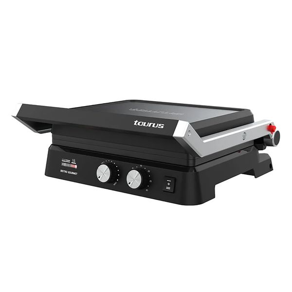 Taurus Panini Press With Adjustable Temperature Non-Stick Black 29x23cm