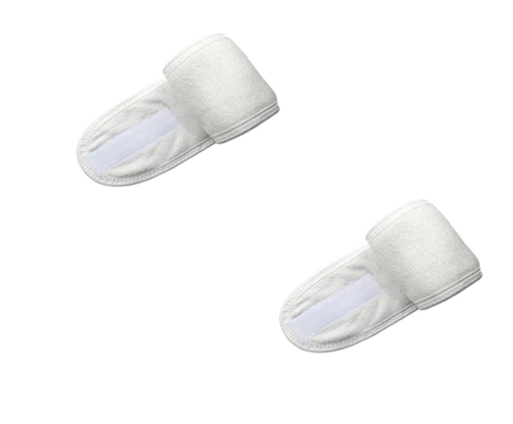 Make Up Headband Cleansing Towel Set of 2 - White