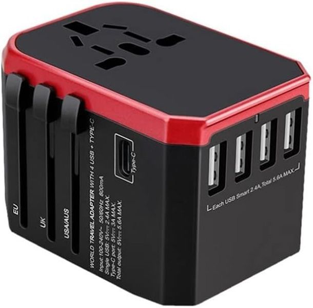 Travel Adapter - Global AC Charger Socket - Multi-Function Conversion Plug