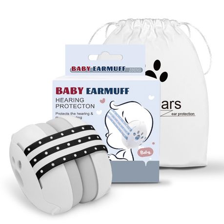 Baby Earuffs Noise Cancelling with Elastic Headband Infant Hear Protection Image