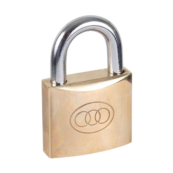 Tri-Circle Brass Padlock 50mm KA