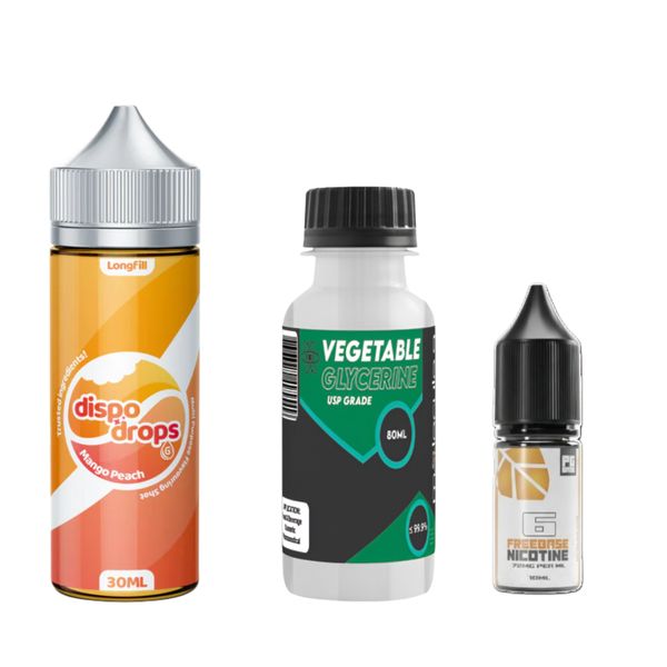 Dispo Drops Longfill Combo 120ml - Mango Peach - 6mg