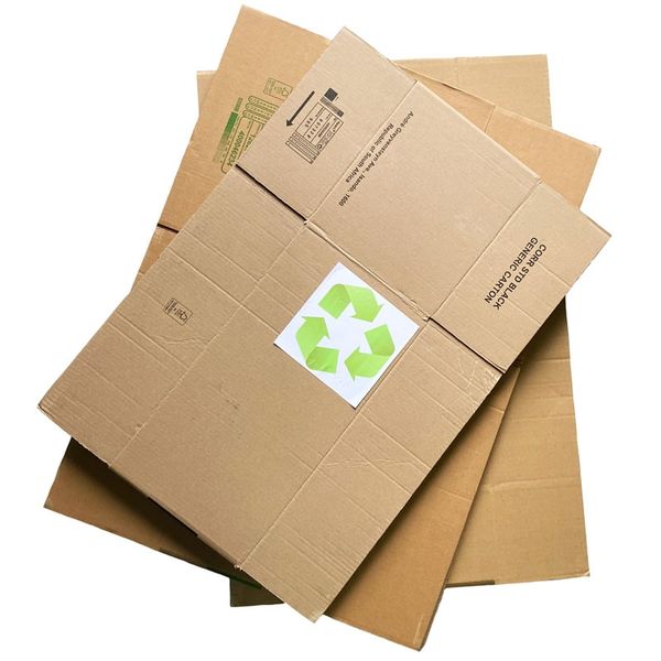 Repurposed Cardboard Moving &amp; Storage Boxes - Set of 15