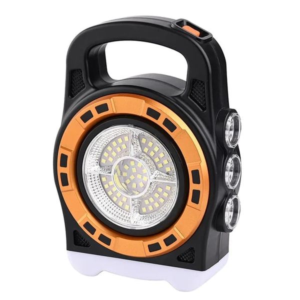 USB Rechargeable Solar Panel Spotlight Waterproof Flashlight