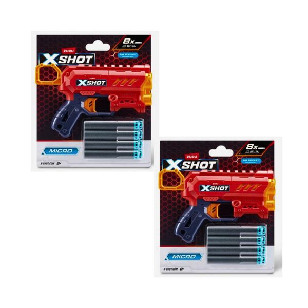 X-Shot Excel Series Micro 2.0 - 8 Darts - (4 Pack)