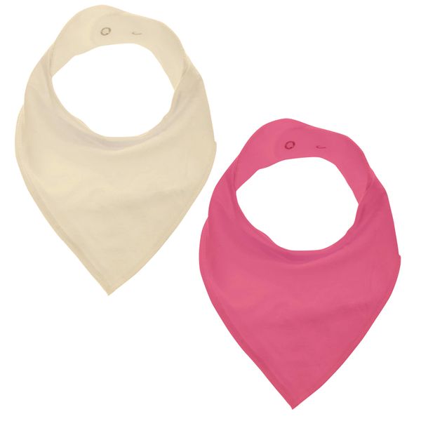 GingerBaby - Luxury Bandana Dribble Bib - Yellow &amp; Pink
