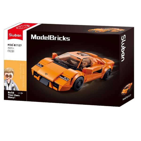 Sluban Building Set: Model Bricks - 2020 Sports Car - 264 Pieces