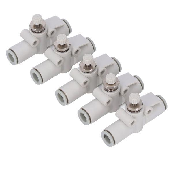 PVC Pneumatic Ball Valve 5Pcs Straight Push Fit