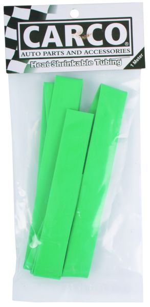 Carco Heat Shrink Tubing - 10mm x 1 Meter - Green