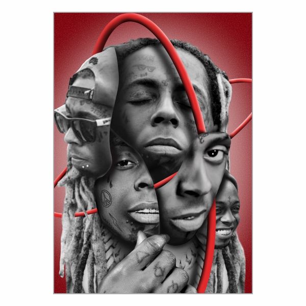 Lil Wayne Red Hip Hop - A1 Poster