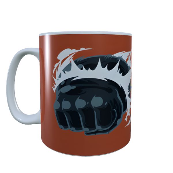 Luffy Power Punch Minimal Style - One Piece Coffee Mug