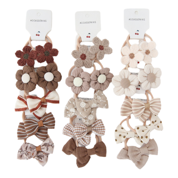 Baby' Hair Band Ties Headwear Little Girl Hair Accessories - 15 Pairs