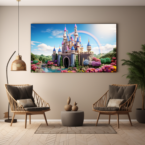 Canvas Wall Art - Magical Fairy Tale Castle - BK0015