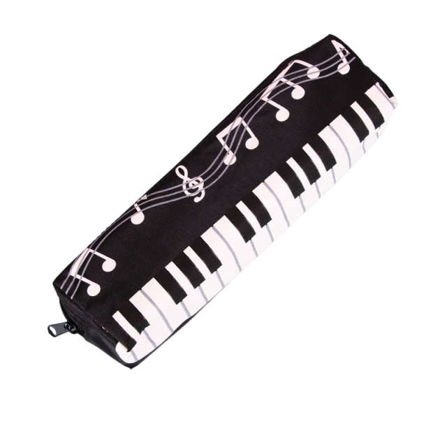 Musical Theme Waterproof Pencil Case -Cute Piano Gift For Student and Kids