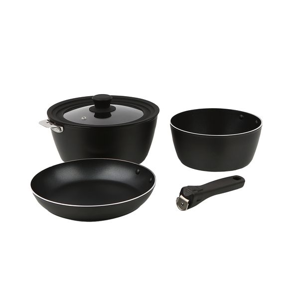 Bauer Detachable Cookware Set | Space-Saving Non-Stick Pots &amp; Pan