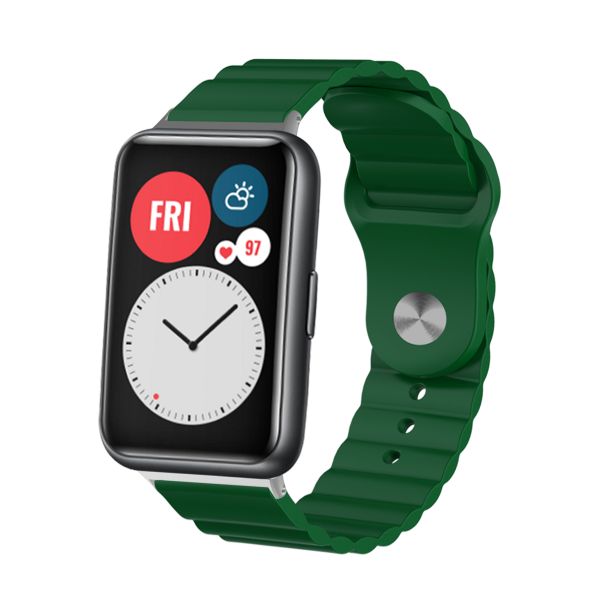 Silicone Strap Compatible With Huawei Watch Fit - Funky Colors &amp; Patterns