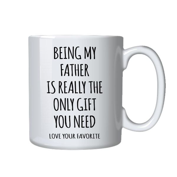 Father Coffee Mug Gift from Son Daughter for Fathers Day Birthday Christmas