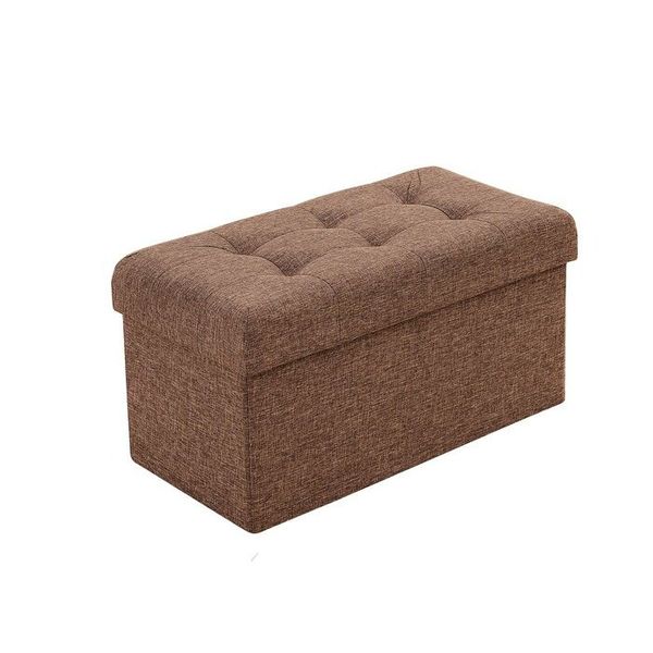 Foronda Storage Ottoman In Dark Brown Beige image