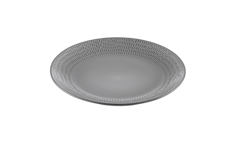 Yvonne Chaka Chaka - Rice Dinner Plate Grey Set of 4