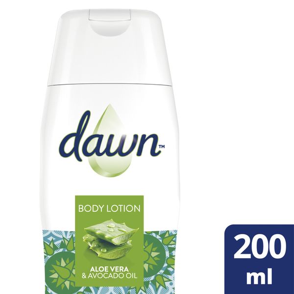 Dawn Aloe Vera and Avocado Oil Soothing Body Lotion for Sensitive Skin 200ml