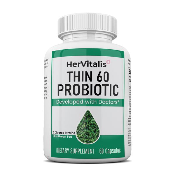 Thin 60 Probiotic - Gut, Weight &amp; Digestive Health Support
