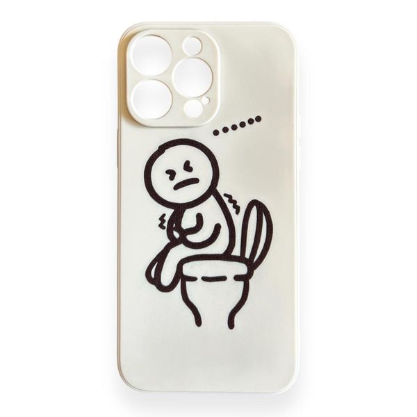 AMA Silicon Case Funny Spoof Flush Toilet for iPhone 14 Pro Max