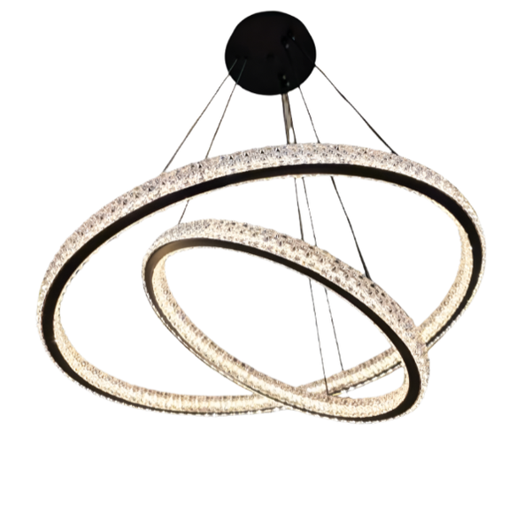 2 Rings LED Crystal Pendant Light/Lamp - 2048/6-4