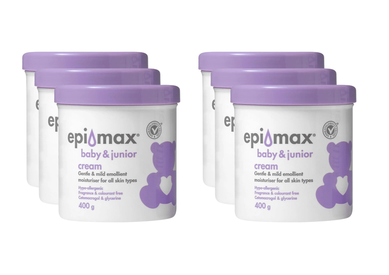 6 x Value Pack - Epimax Emollient Moisturiser Baby &amp; Junior 400g