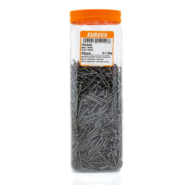 EUREKA Wire Nail Flat Head 25mm Q:15k T6A540