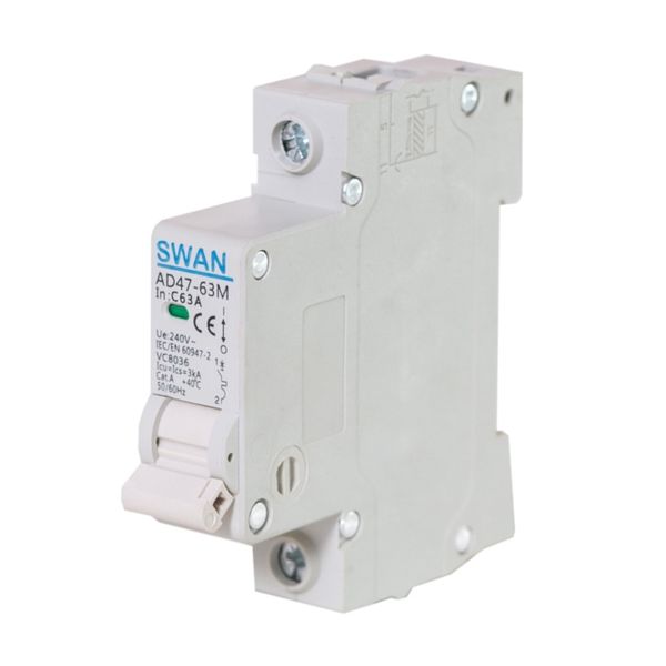 Assortment of 12 (6x2) DIN 1-pole 3KA circuit breakers from 10A to 40A